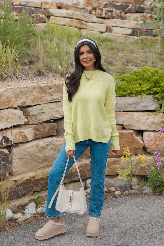 A Great Escape Yellow Oversized Sweater SALE