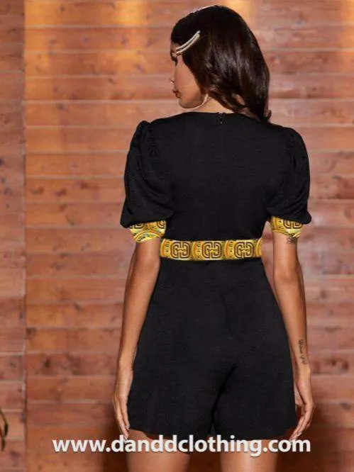 Black Short Dress Coins