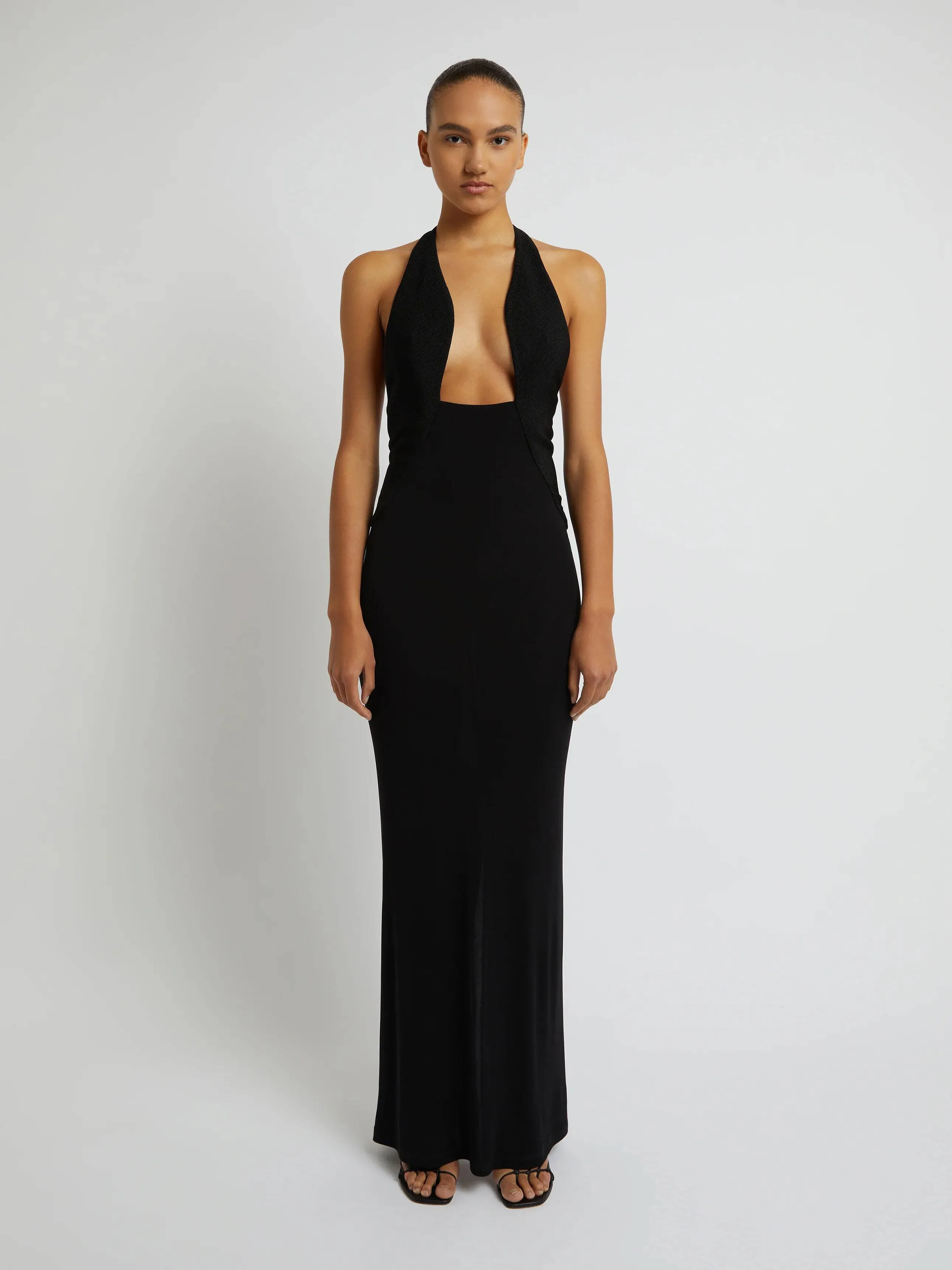 Christopher Esber - Tailored Sloped Halter Dress
