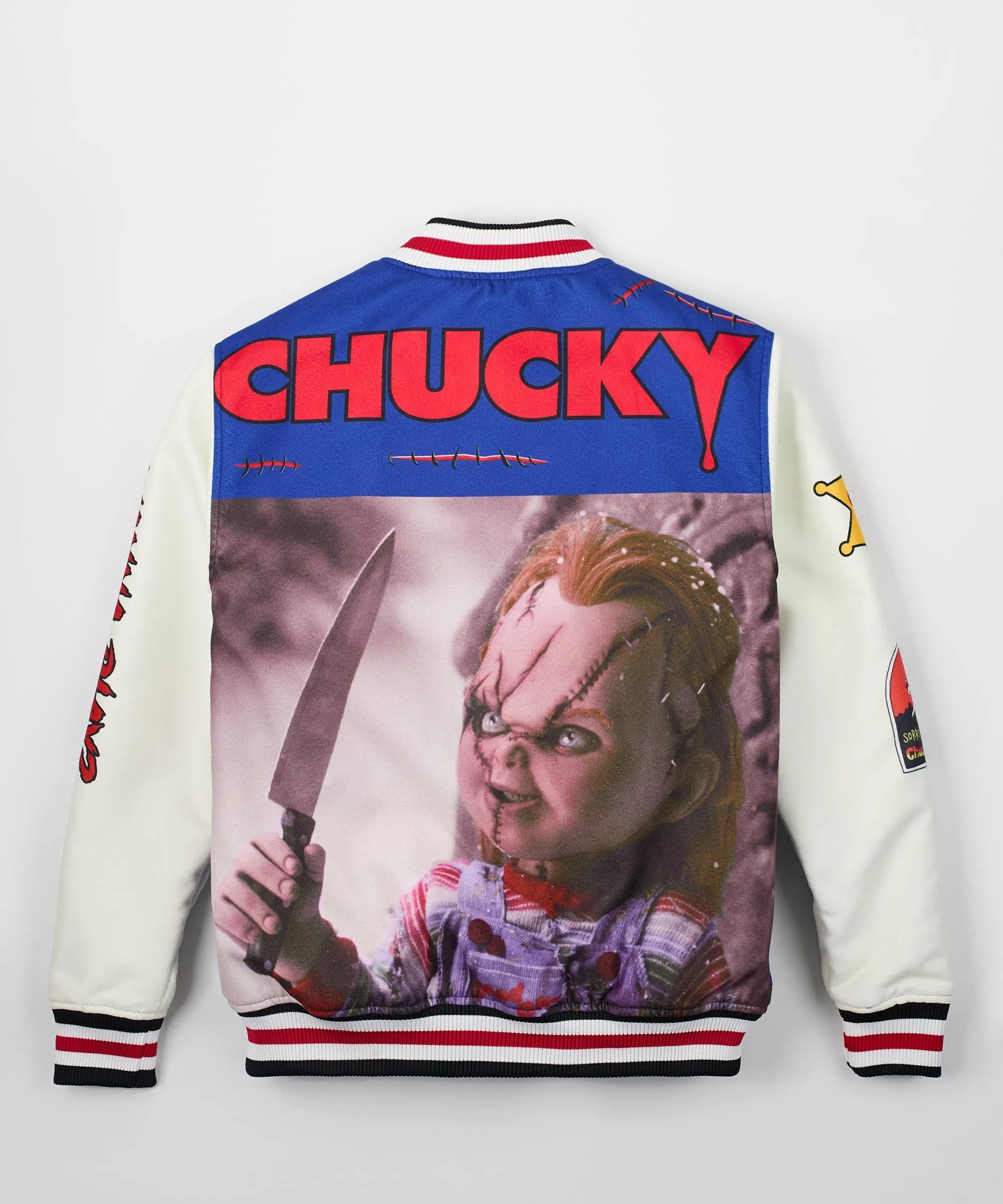 Chucky Wool Varsity Jacket - Blue