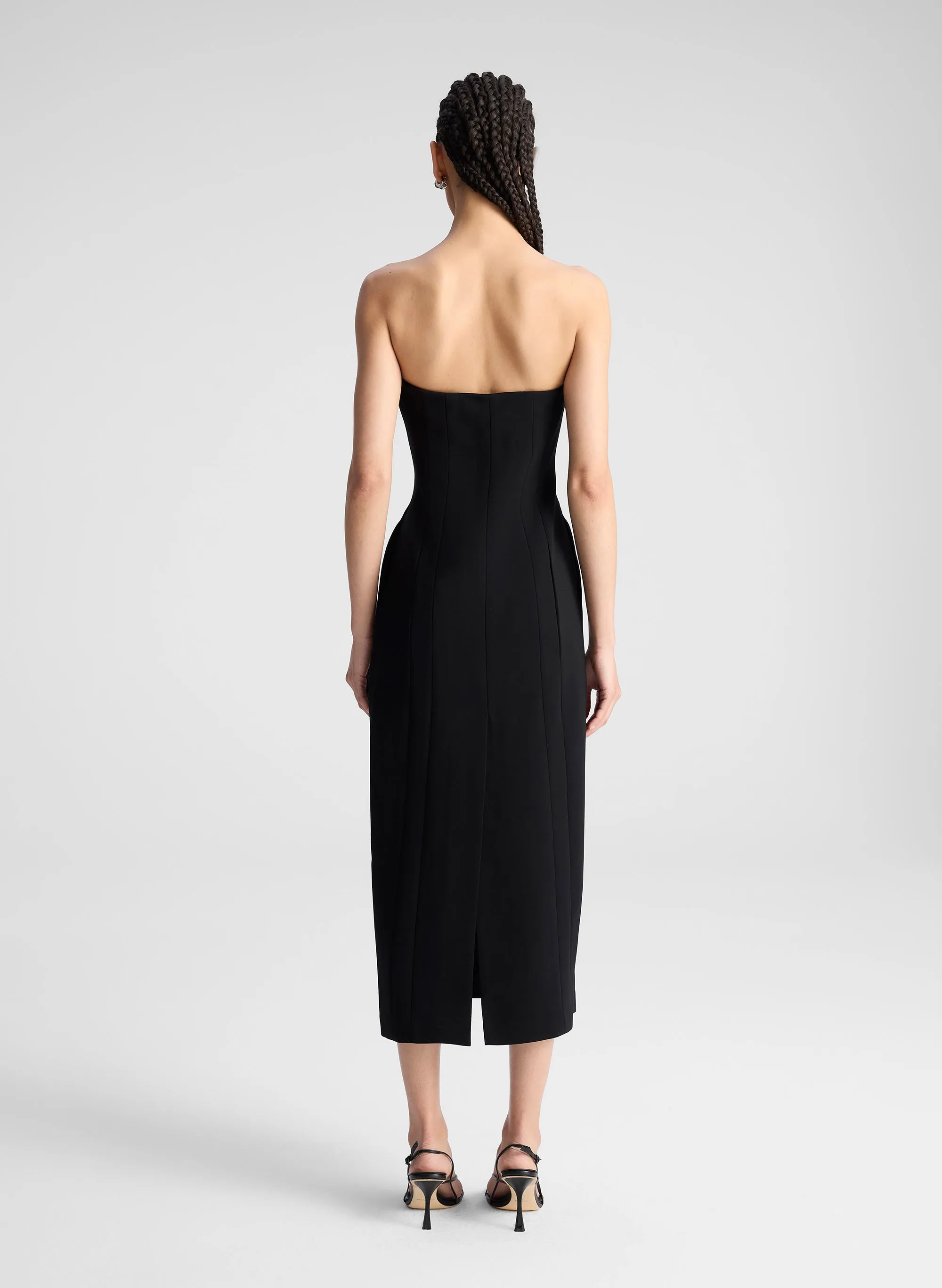 Elizabeth Strapless Midi Dress