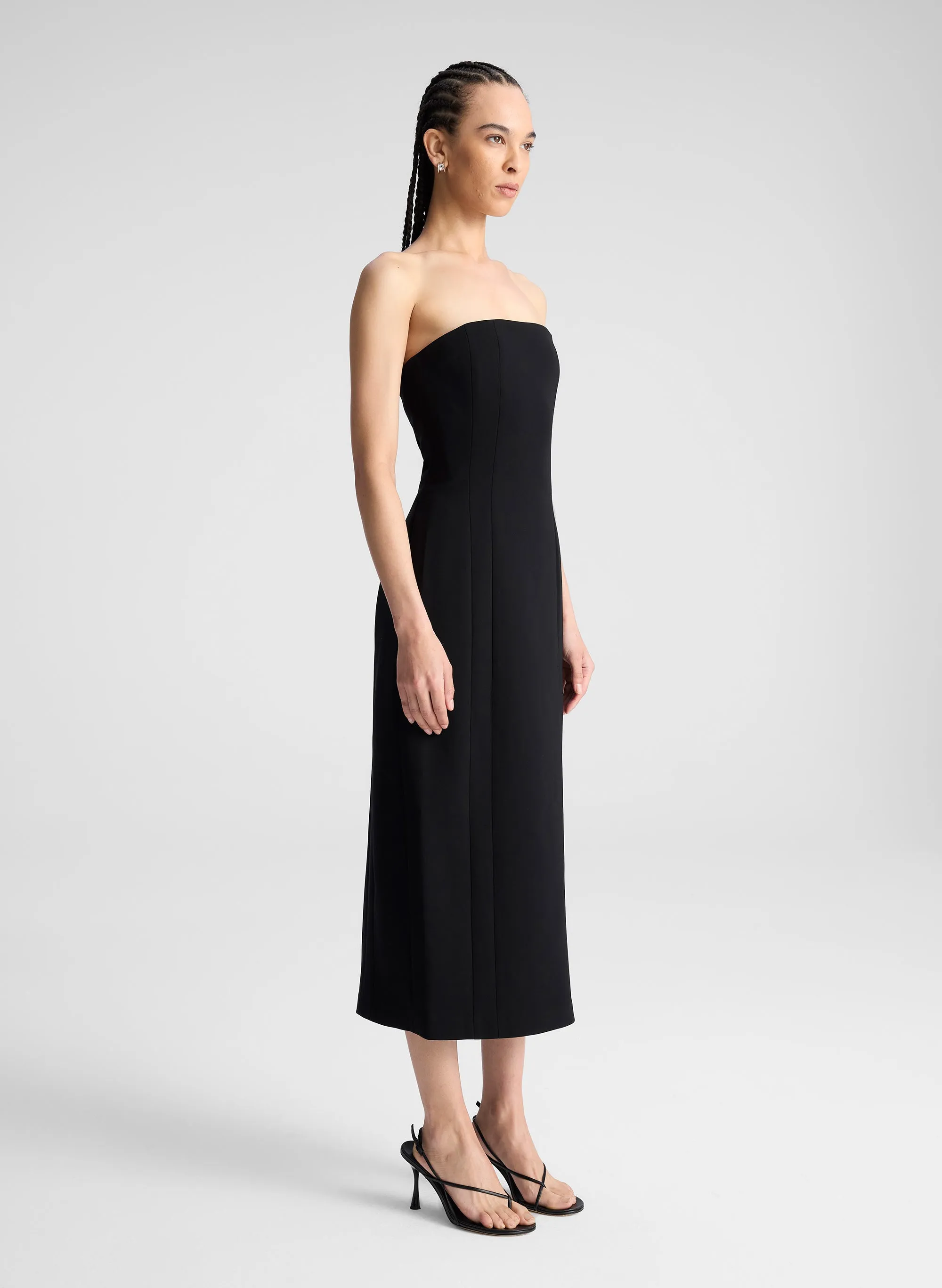 Elizabeth Strapless Midi Dress
