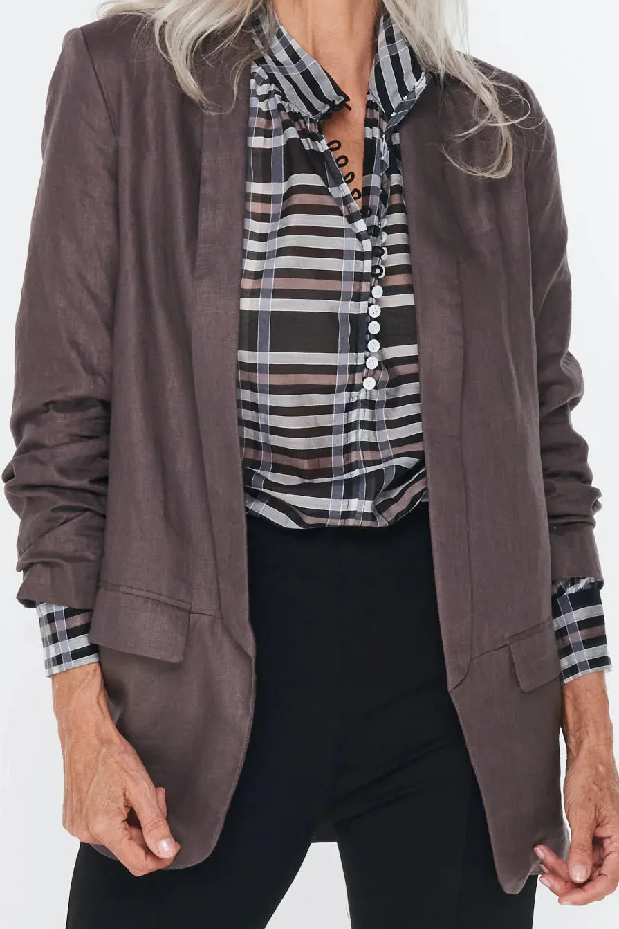 Stylish Fossil-Colored Jacket