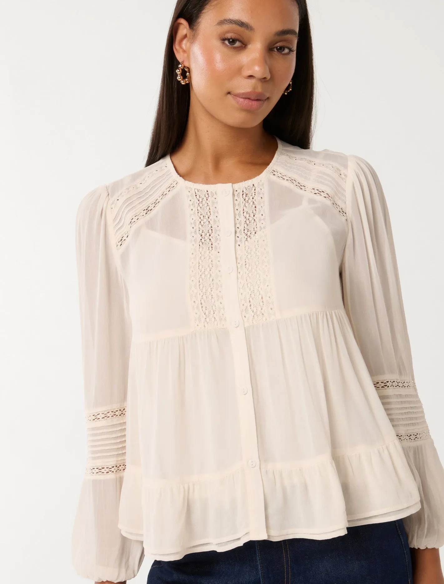 Hartley Lace Trim Top