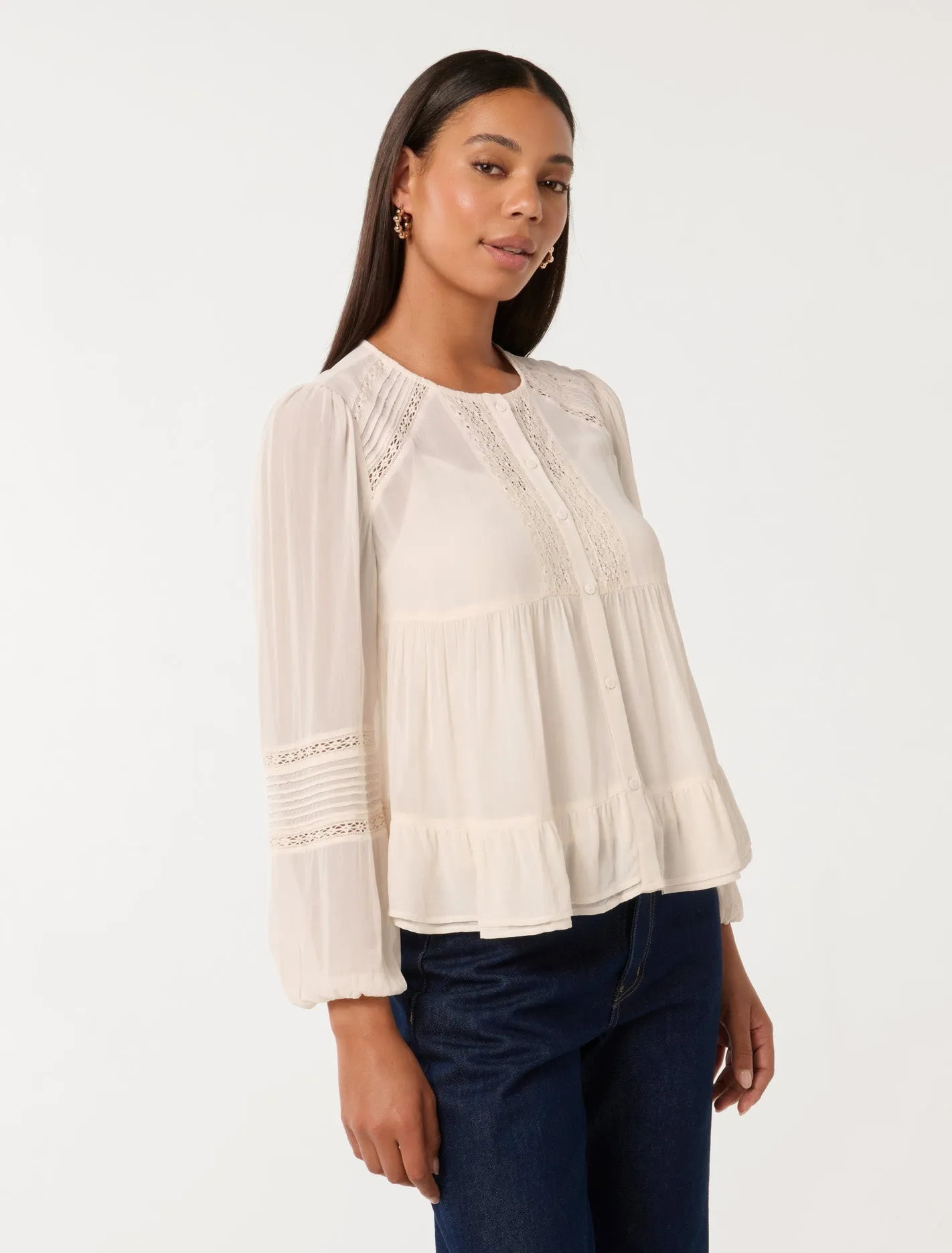 Hartley Lace Trim Top