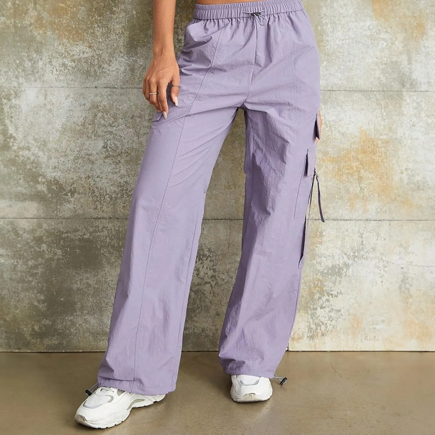 High Waisted Cargo Pants for Women Corduroy Wide Leg Straight Casual Pants Womens High Waisted Cargo Pants Women
