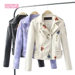 Leather Jackets  rivet leather female