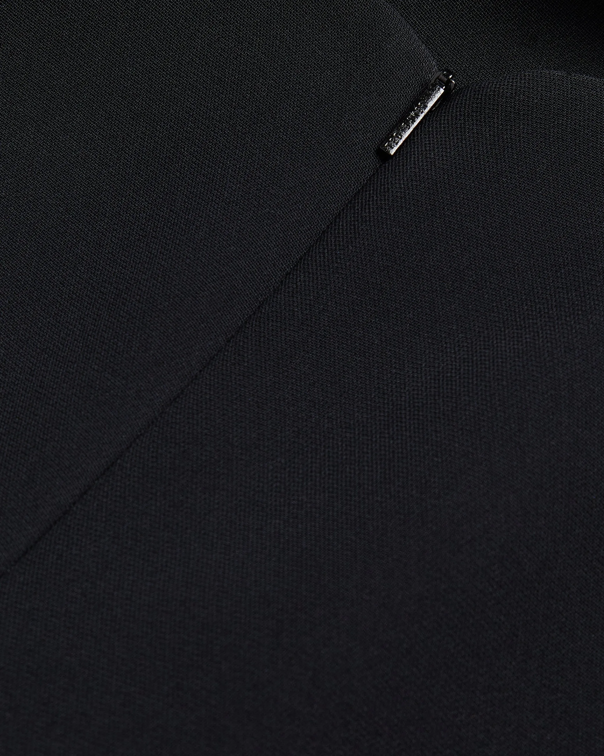 Manabdl Tailored Midi Dress With Front Split Black