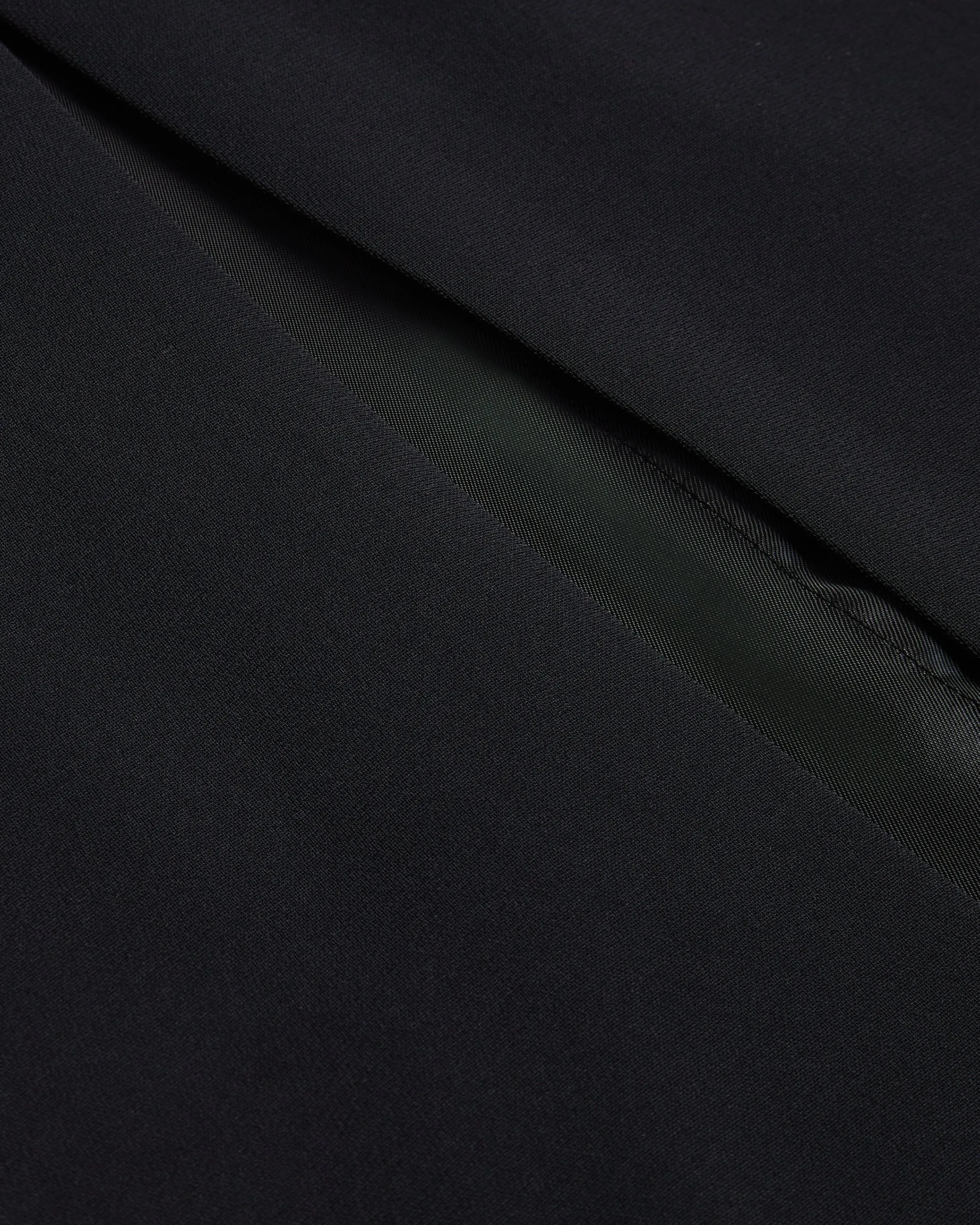 Manabdl Tailored Midi Dress With Front Split Black