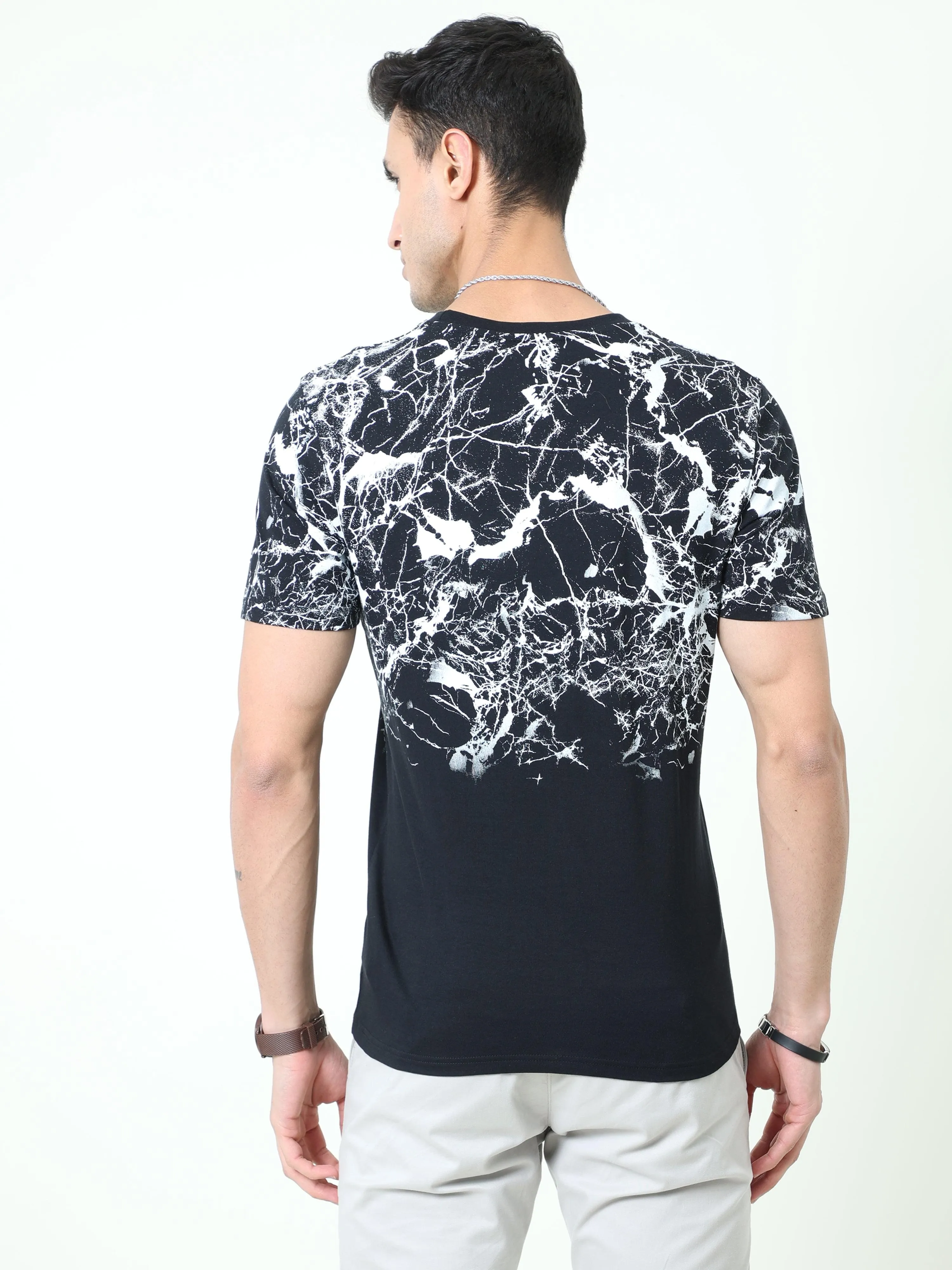 Men's casual T-Shirt - Neo Strike Black