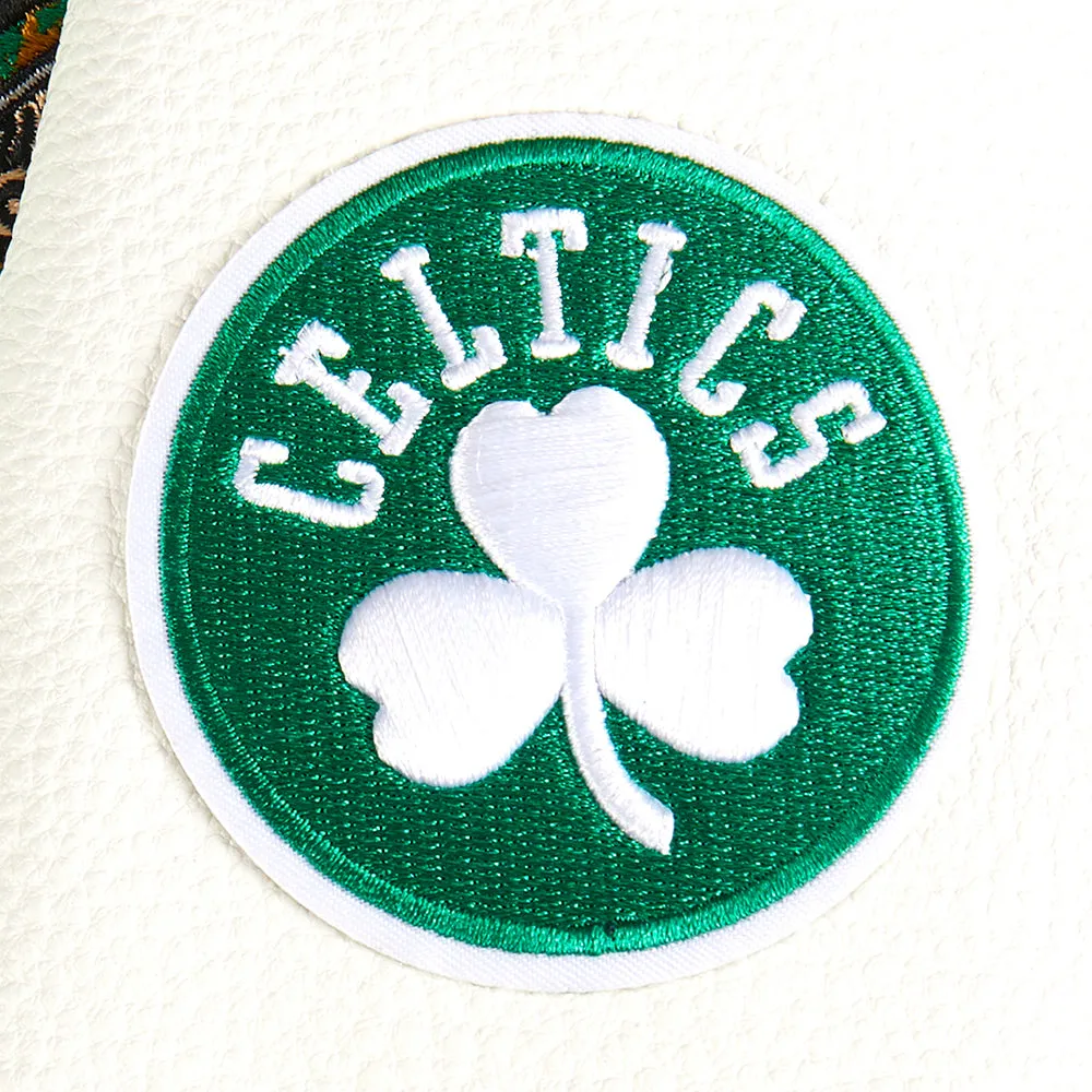 NBA BOSTON CELTICS RETRO CLASSIC LITTLE BOYS RIB WOOL VARSITY JACKET (KELLY GREEN/ WHITE)