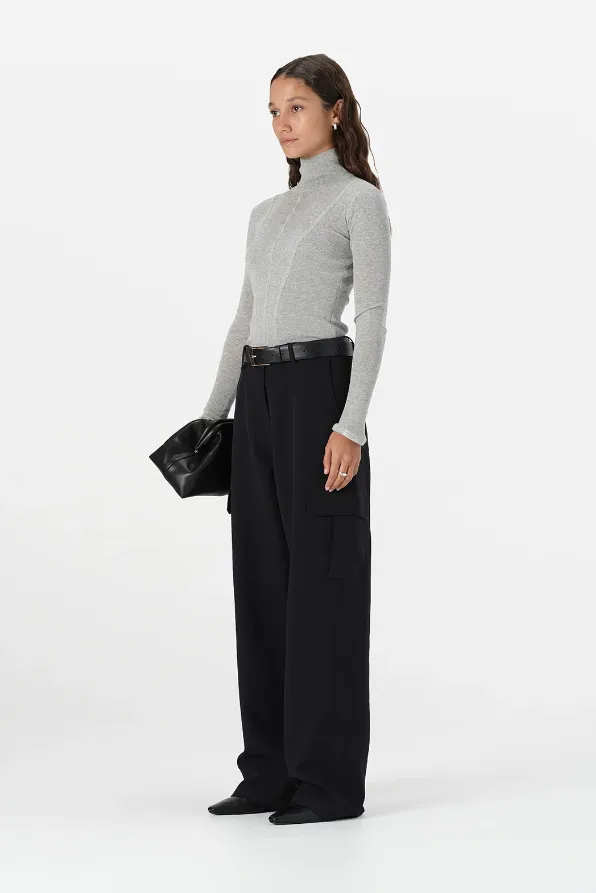 Odette Knit Top Grey Marle