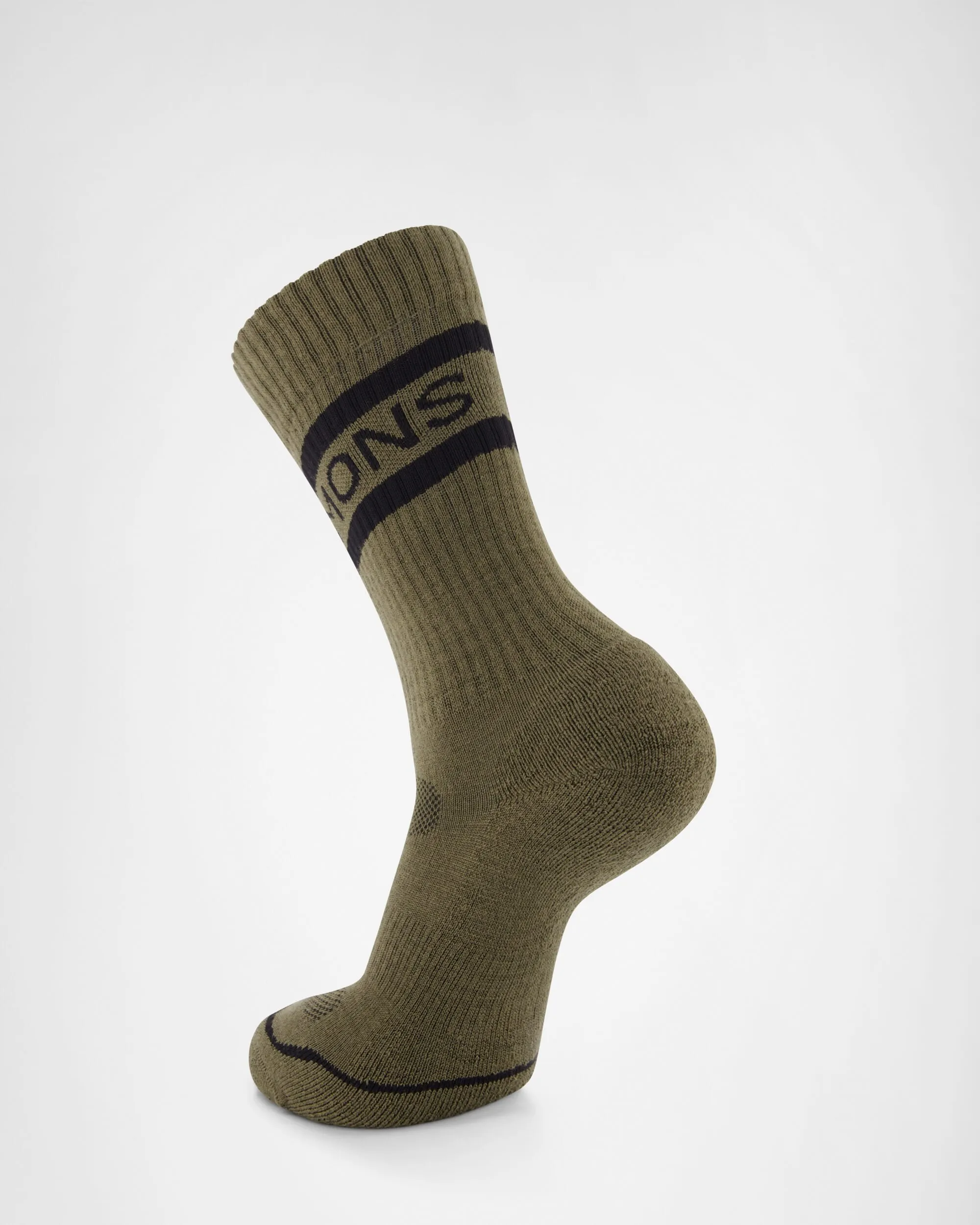 Signature Merino Crew Sock - Dark Olive