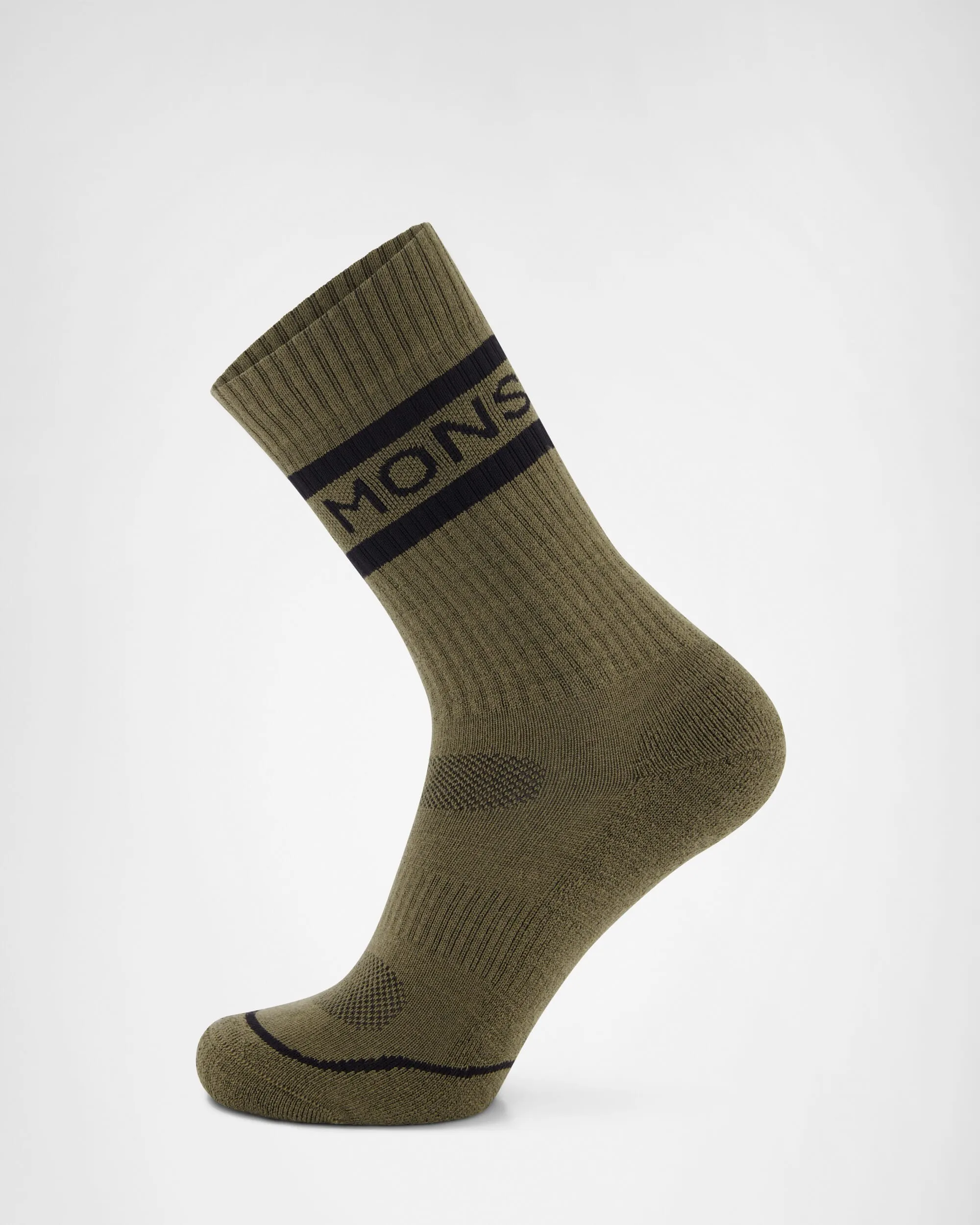 Signature Merino Crew Sock - Dark Olive