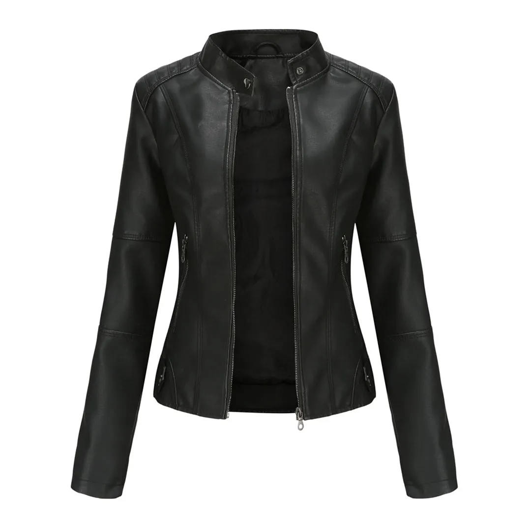 SILVIA | STYLISH LEATHER JACKET