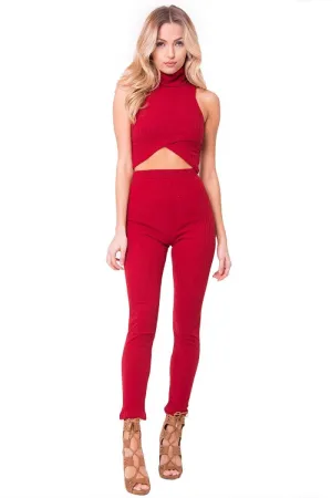 TWO TONE KNIT PANTS